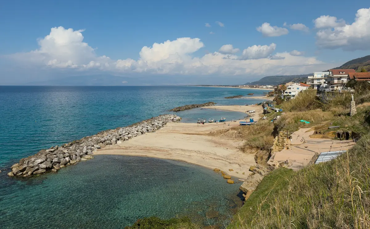 The beach of Piedigrotta near Pizzo