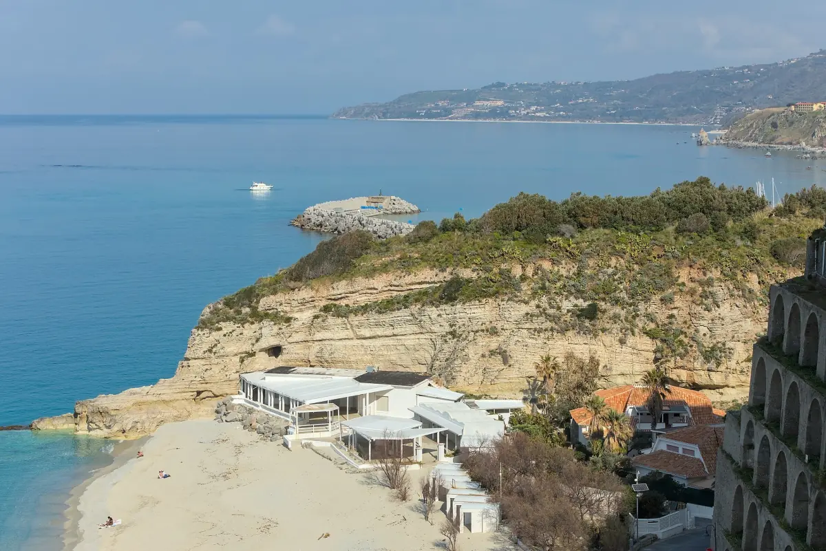 The coast from the old town of Tropea